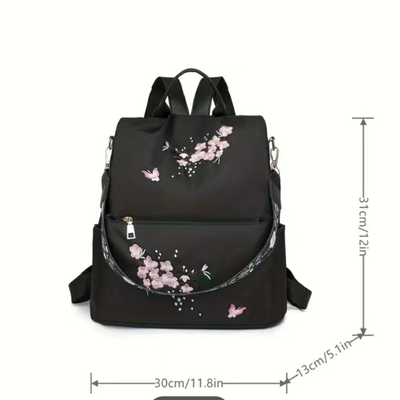 Flowered backpack - Picture 3 of 3